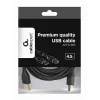 Cavo GEMBIRD qualità premium USB connettore maschio A su connettore maschio B 4,5m - nero