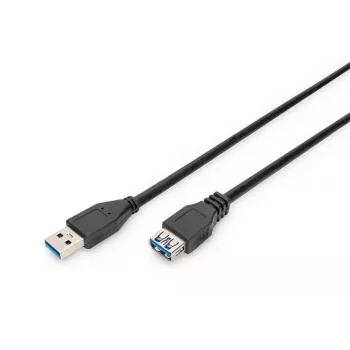 Cavo DIGITUS USB 3.0 prolunga Type-A connettore maschio/femmina 1,8 m (ak-300203-018-s)