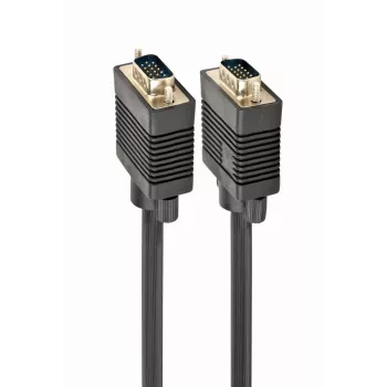Cavo VGA GEMBIRD Premium HD15M/HD15M doppio schermato con 2 nuclei in ferrite 15 m – nero
