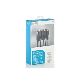 Cavo DIGITUS USB 2.0 a 4x Rs232 1.5m