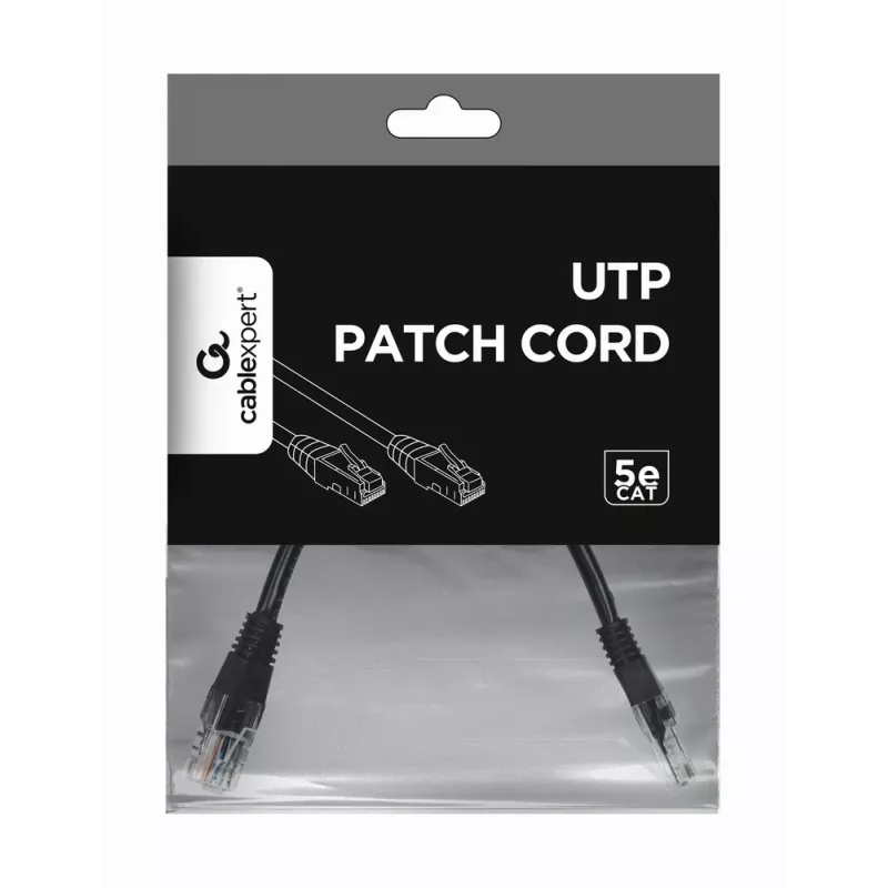 Cavo patch GEMBIRD - Cat 5e - UTP - 25cm - nero