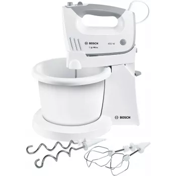 Frullatore a mano Bosch MFQ36460 ErgoMixx con ciotola e supporto 450 W bianco