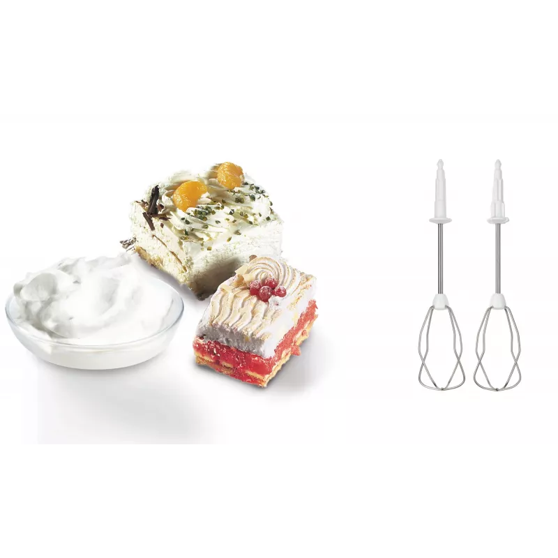 Frullatore a mano Bosch MFQ36460 ErgoMixx con ciotola e supporto 450 W bianco