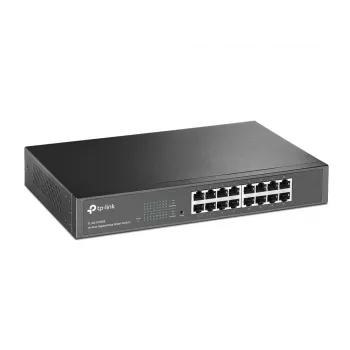TP-Link switch di rete 16 porte Gigabit Easy Smart, managed, L2, Gigabit Ethernet (10/100/1000), montaggio a rack, 1U
