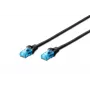 DIGITUS cavo patch - Cat 5e - U-UTP - Snagless - 1 m - nero