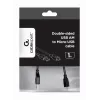 GEMBIRD cavo USB 2.0 AM a Micro-USB double-sided, 1 m - nero