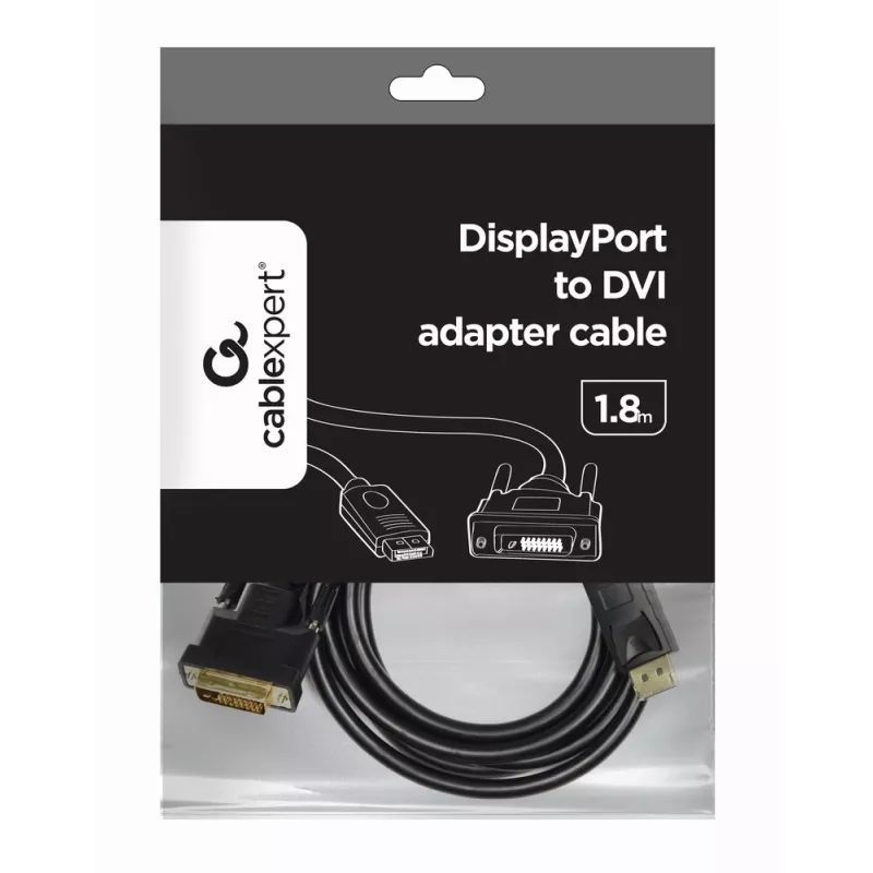 Gembird CC-DPM-DVIM-6 cavo adattatore da DisplayPort a DVI-D, 1,8 m