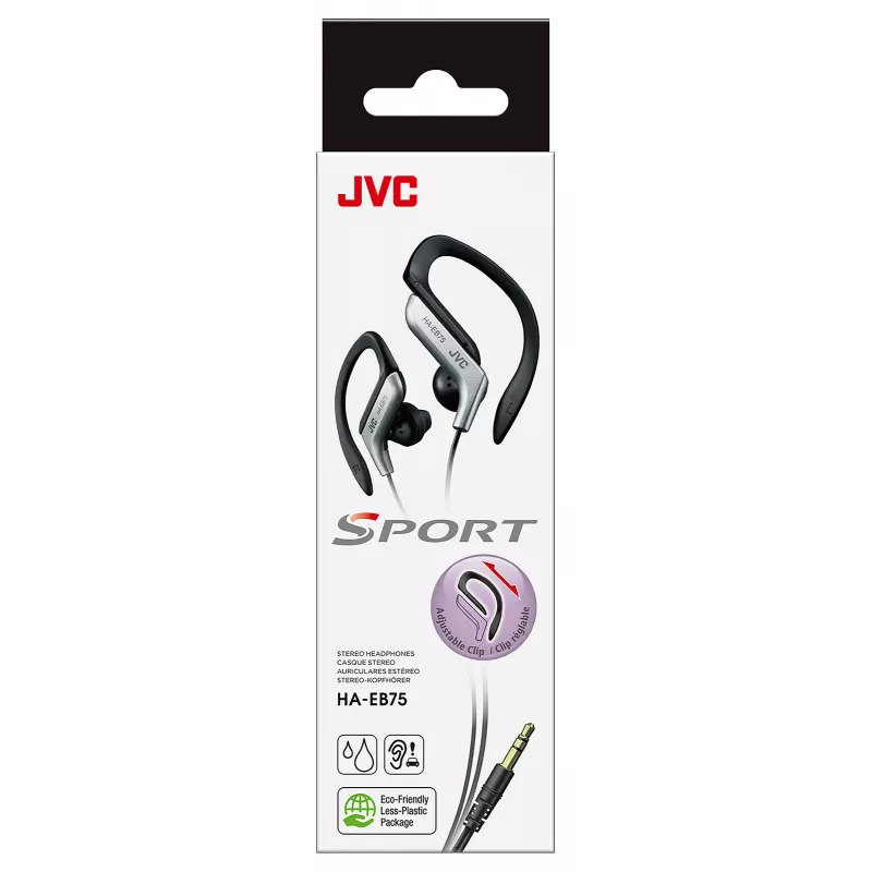 Cuffie JVC HA-EB75 Sports con filo argento