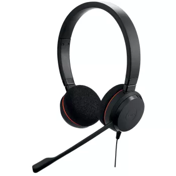 Jabra Evolve 20 MS stereo, con filo, ufficio/call center, 150 - 7000 Hz, 171 g, headset, nero