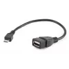 GEMBIRD cavo USB OTG AF a Micro BM 15 cm - nero