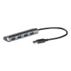 Hub USB i-tec Metal Superspeed USB 3.0 hub 4 porte 5000 Mbit/s grigio