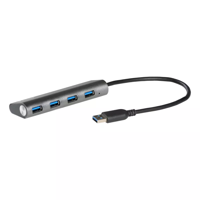Hub USB i-tec Metal Superspeed USB 3.0 hub 4 porte 5000 Mbit/s grigio