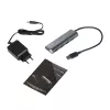 Hub USB i-tec Metal Superspeed USB 3.0 hub 4 porte 5000 Mbit/s grigio