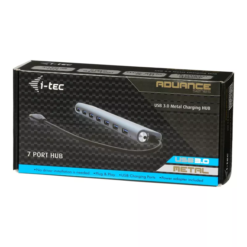 i-tec Metal Superspeed USB 3.0 Hub 7 porte