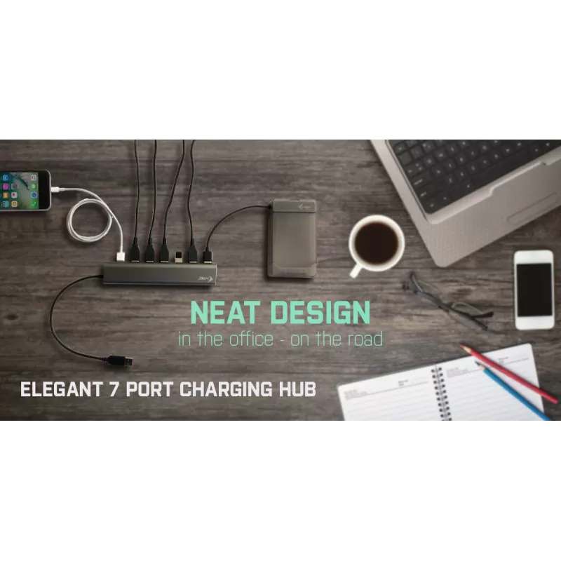 i-tec Metal Superspeed USB 3.0 Hub 7 porte