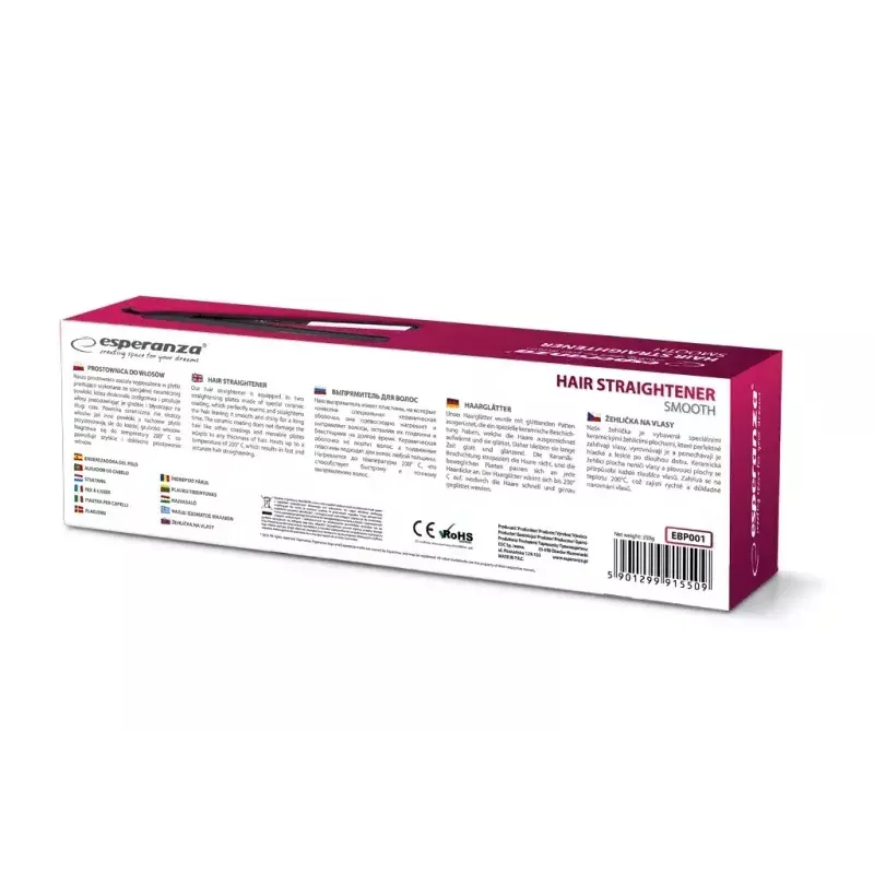 Piastra per capelli Esperanza EBP001