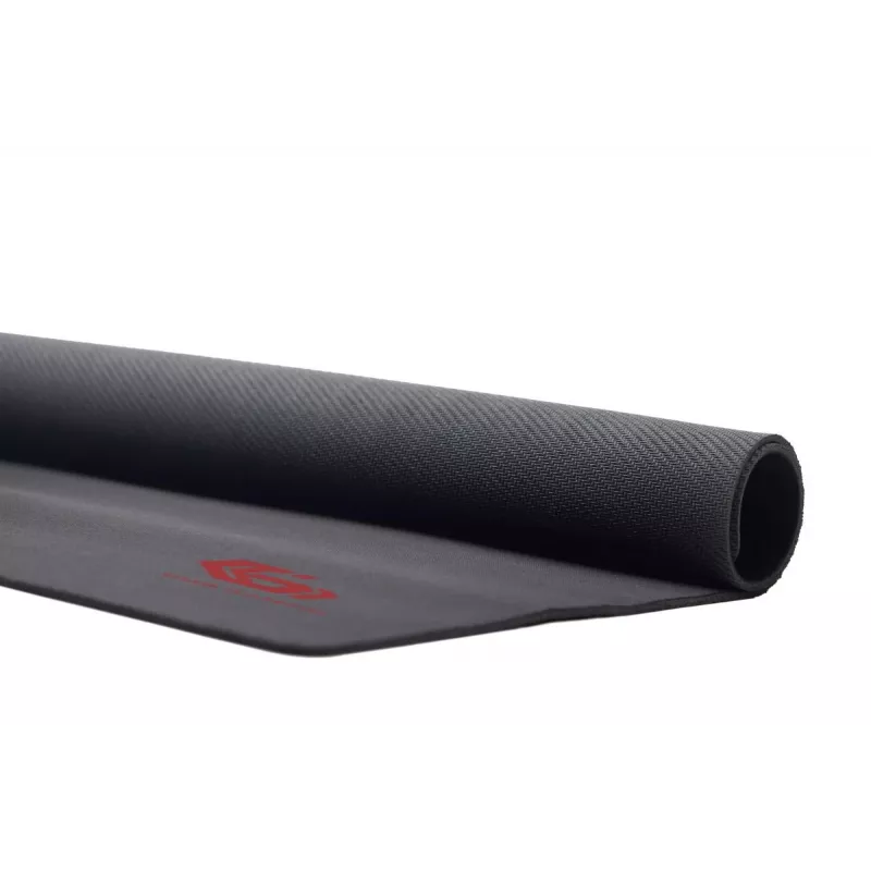 Tappetino per mouse da gaming GEMBIRD MP-GAME-S — 250×200 mm, 3 mm, nero, tessuto/gomma con poggiapolsi