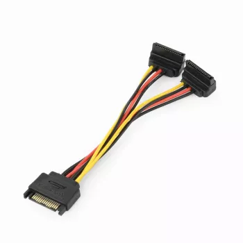 Cavo di distribuzione alimentazione SATA GEMBIRD con connettori di uscita ad angolo, 15 cm