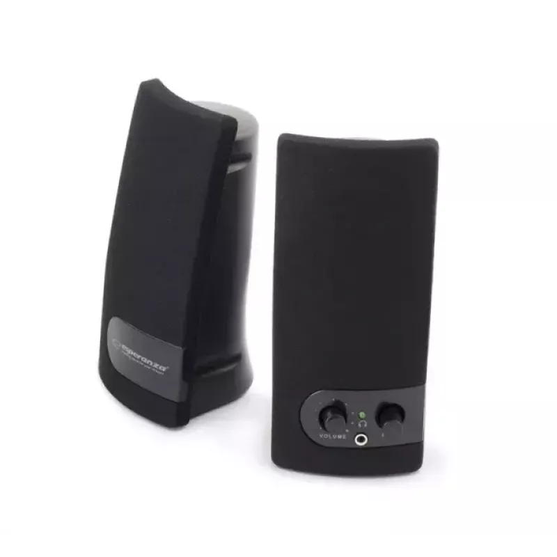Diffusore a 2 vie ESPERANZA EP119, 2.0 canali, 6 W RMS, 4 Ω, con filo, 3,5 mm e USB, installazione da tavolo
