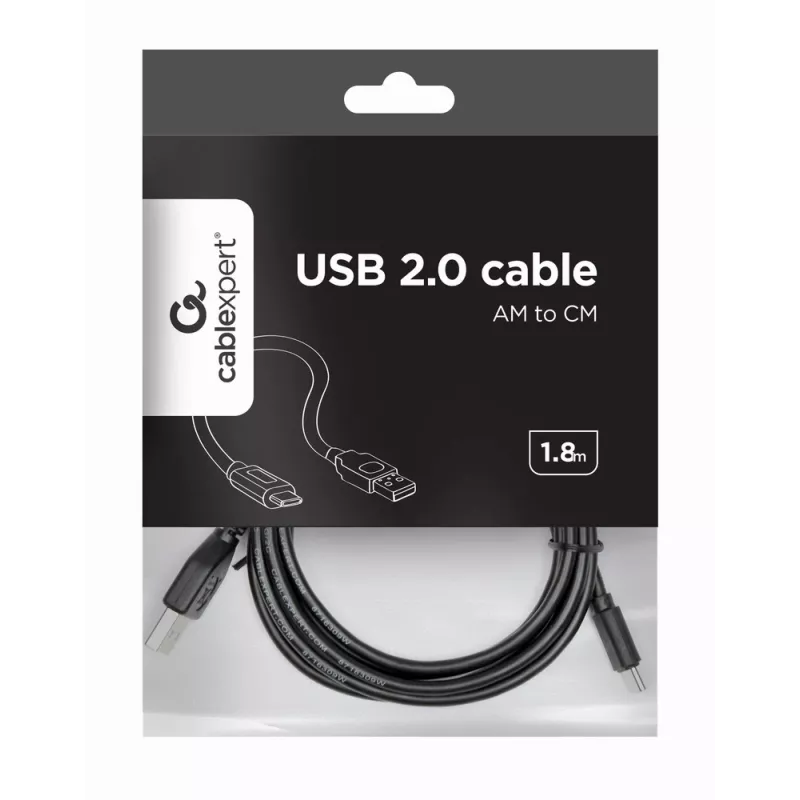 Cavo GEMBIRD USB 2.0 AM a Type-C (AM/CM) - 2,0 m