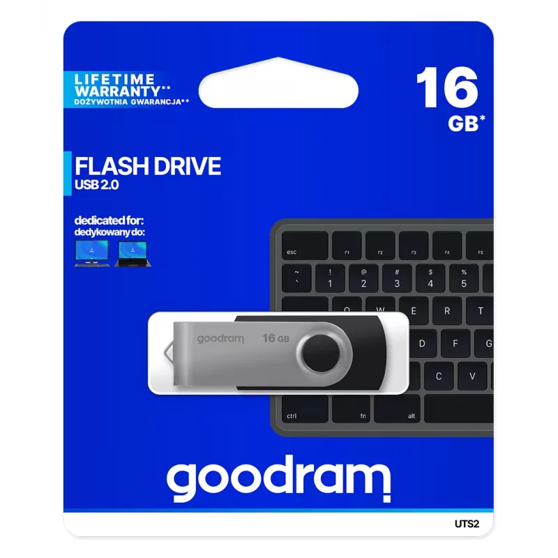 Chiavetta USB Goodram UTS2 16 GB USB Type-A 2.0 nero