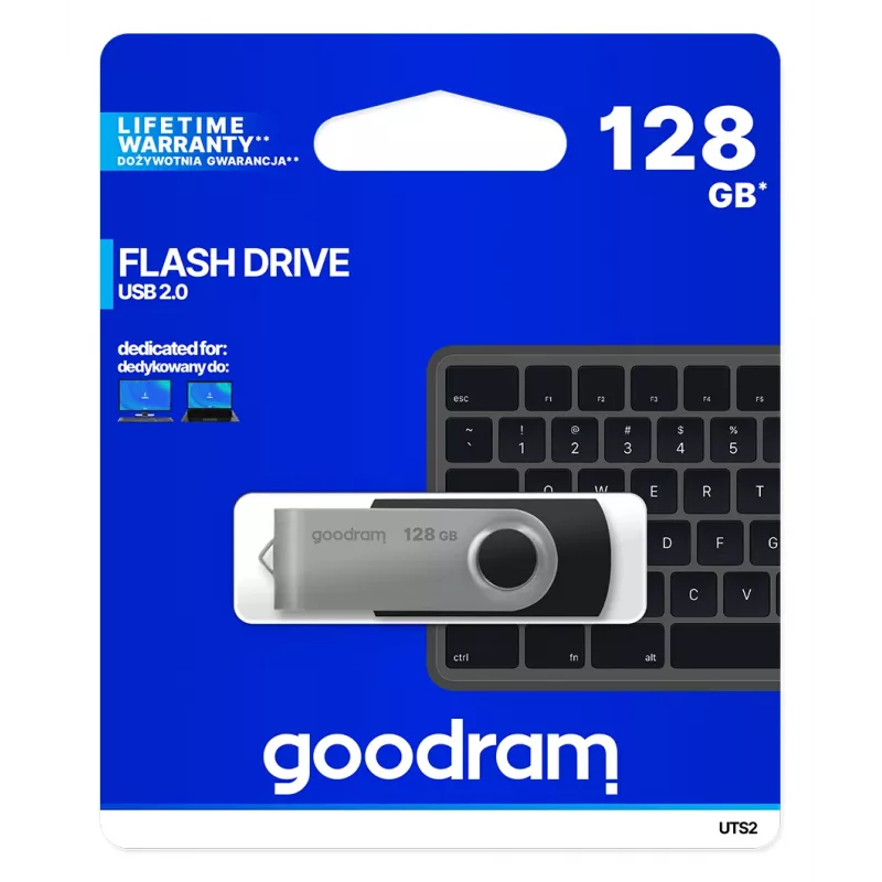 Chiavetta USB Goodram UTS2 128 GB USB Type-A 2.0 nero