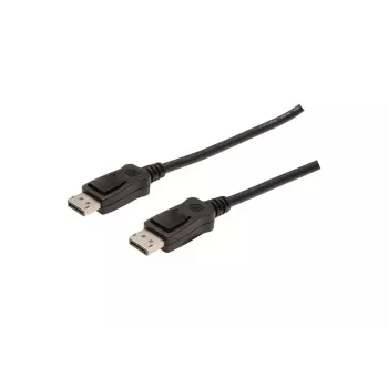 DIGITUS cavo di collegamento DisplayPort, DP M/M, 1m con chiusura a pressione, Ultra HD 4K nero