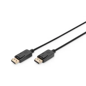 DIGITUS cavo di collegamento DisplayPort, DP M/M, 10m con blocco, Full HD 1080p nero