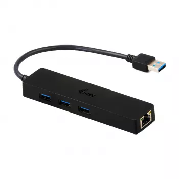 i-tec Advance HUB USB 3.0 slim 3 porte adattatore Gigabit Ethernet nero