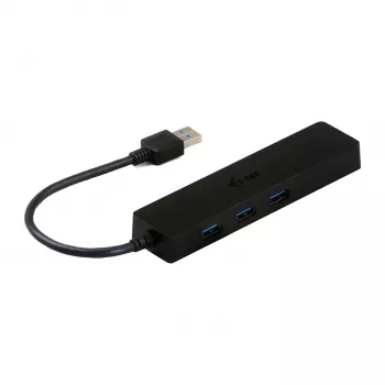 i-tec Advance HUB USB 3.0 slim 3 porte adattatore Gigabit Ethernet nero