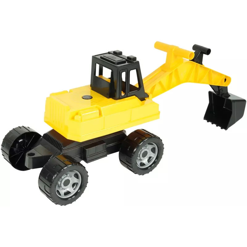 Lena GIGA TRUCKS escavatore, escavatore, 3 anni, plastica, nero, giallo