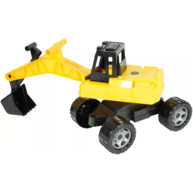 Lena GIGA TRUCKS escavatore, escavatore, 3 anni, plastica, nero, giallo