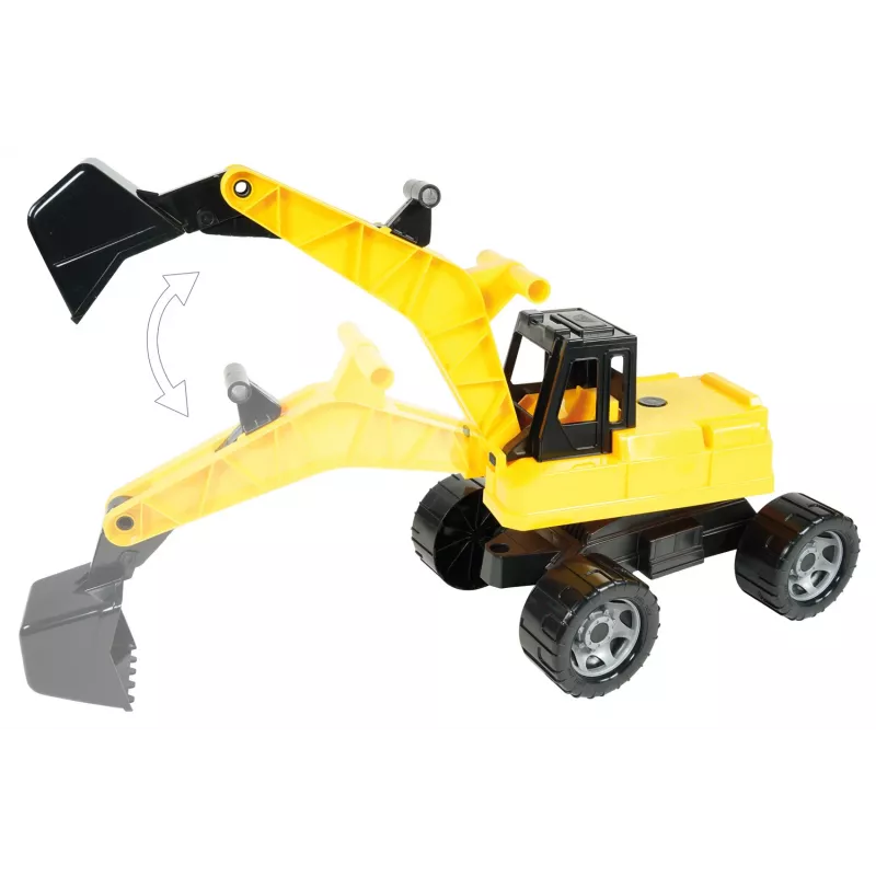 Lena GIGA TRUCKS escavatore, escavatore, 3 anni, plastica, nero, giallo