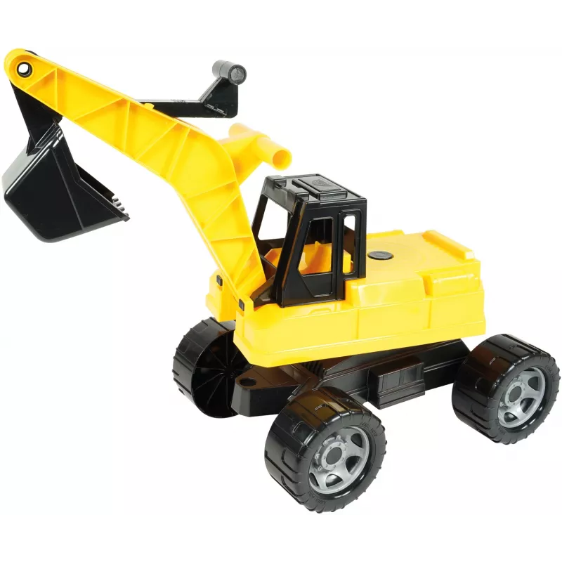 Lena GIGA TRUCKS escavatore, escavatore, 3 anni, plastica, nero, giallo