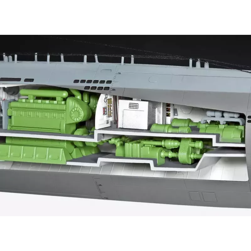 Modello di U-Boot Revell U-Boot Typ XXI U 2540 & Interieur