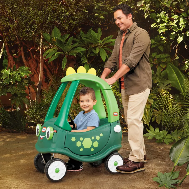 Little Tikes Cozy Coupe Dino, 1,5 anni, 4 ruote, plastica, nero, verde