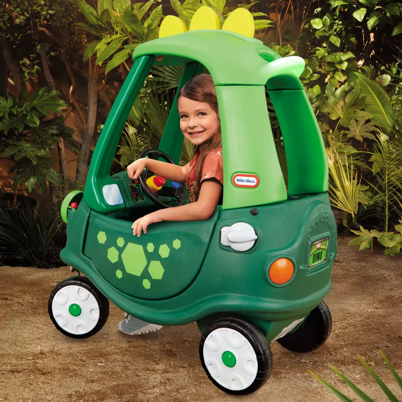 Little Tikes Cozy Coupe Dino, 1,5 anni, 4 ruote, plastica, nero, verde