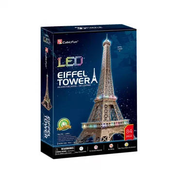 Puzzle 3D CubicFun Torre Eiffel LED