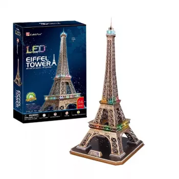 Puzzle 3D CubicFun Torre Eiffel LED