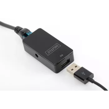 DIGITUS USB Extender USB 2.0 per uso con cavo Cat5/5e/6 (UTP STP o SFT) fino a 50 m