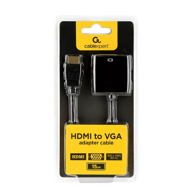 Cavo adattatore GEMBIRD HDMI a VGA, connettore singolo nero