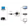 Cavo adattatore GEMBIRD HDMI a VGA e audio, connettore singolo, 1,8 m - nero