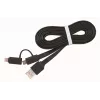 Cavo combinato di ricarica GEMBIRD USB a Apple Lightning e Micro-USB 1 m - nero
