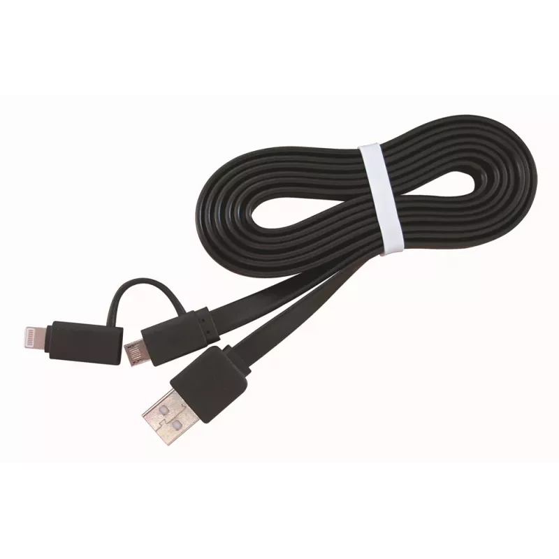 Cavo combinato di ricarica GEMBIRD USB a Apple Lightning e Micro-USB 1 m - nero