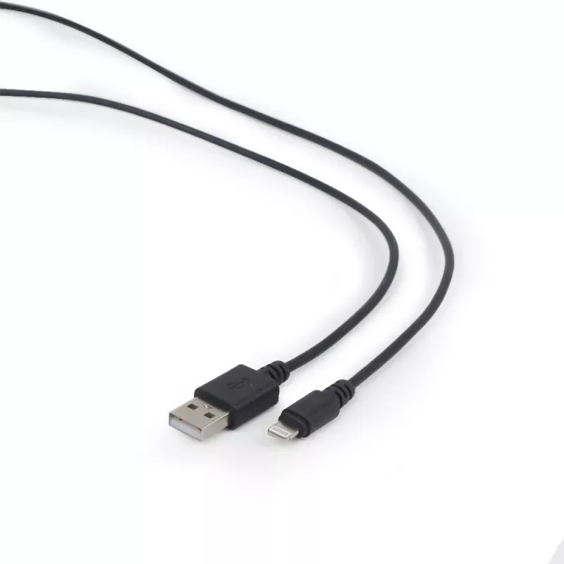 Cavo di sincronizzazione e ricarica GEMBIRD USB a Apple Lightning, 2 m - nero
