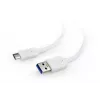 Cavo GEMBIRD USB 3.0 AM a Type-C (AM/CM) 1 m - bianco