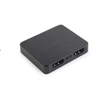 Splitter video HDMI GEMBIRD DSP-2PH4-03 — 2 uscite HDMI, fino a 3840×2160, larghezza di banda 225 MHz, HDCP, 5 V DC, nero