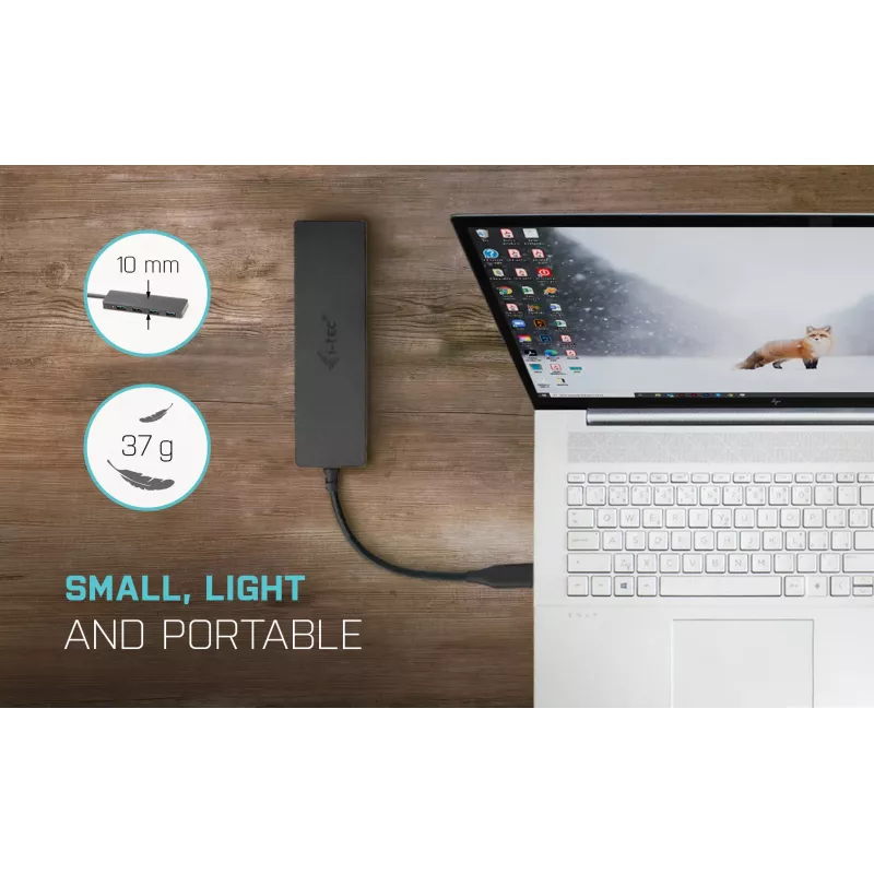 i-tec Advance hub passivo USB-C slim 4 porte