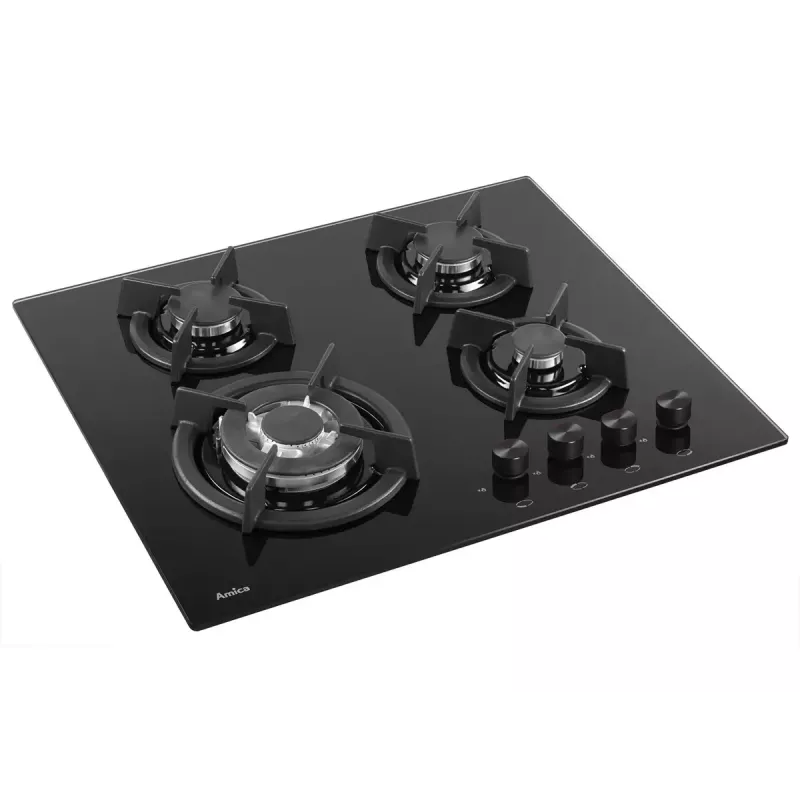 Amica PG6411SR piano cottura a gas da incasso, 4 zone, controllo meccanico