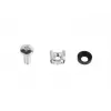 Kit di montaggio LANBERG AK-1302-S — acciaio inox, 50 pezzi, include gabbie e viti